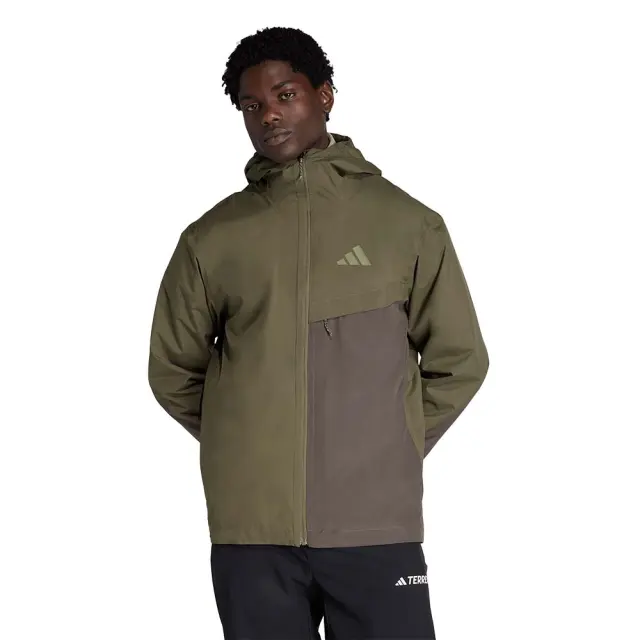 adidas Performance Men's Terrex Multi 2 Layer Climaproof Rain Jacket Λαδί KA6914 (adidas Performance)