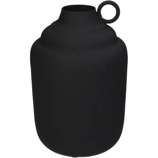 Βάζο Μαύρο Μέταλλο 13x13x19.5cm