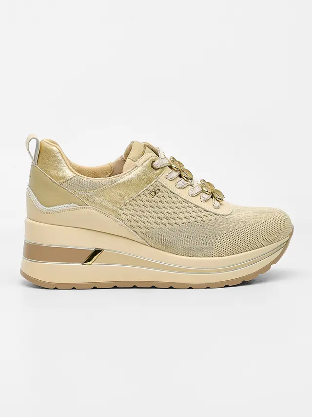 Donna Serena Sneakers Γυναικείο Δέρμα/Άλλα Υλικά Μπεζ DSE/6037 BEIGE 3