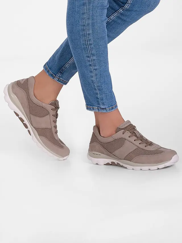 Gabor Sneakers Γυναικείο δέρμα Nubuck Μπεζ GAB/66966 33-VISONE 2