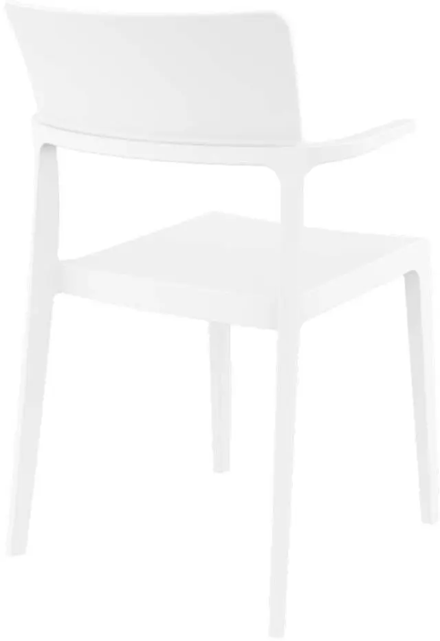 Πολυθρόνα Στοιβαζόμενη PLUS Λευκό PP 58x55x84cm 2