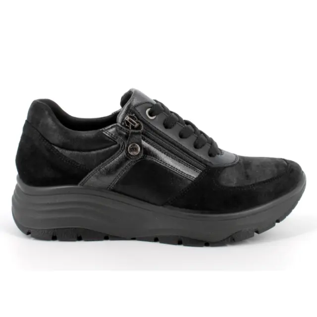 Imac Sneakers Γυναικείο δέρμα Μαύρο IMA/856870 NERO