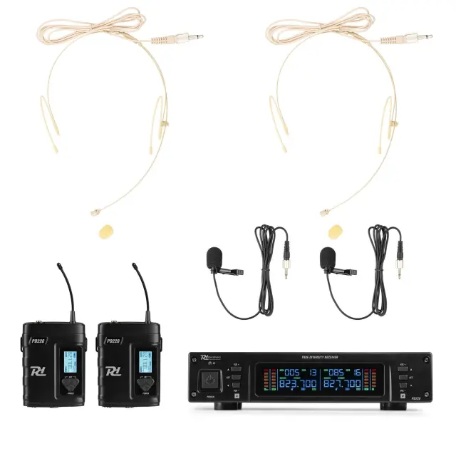 POWER DYNAMICS PD220B ΣΥΣΤΗΜΑ ΑΣΥΡΜΑΤΩΝ ΜΙΚΡΟΦΩΝΩΝ ΚΕΦΑΛΗΣ- ΠΕΤΟΥ