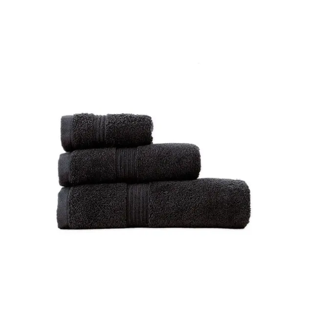 Πετσέτα Προσώπου 50x100 Nef-Nef Homeware Μονόχρωμη Aegean BLACK