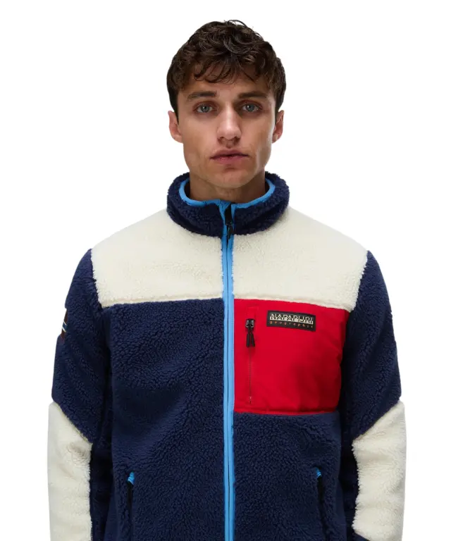 Napapijri - Ανδρική Ζακέτα Fleece Yupik FZ5 Regular Fit NP0A8AZU-M6E Πολύχρωμο 3