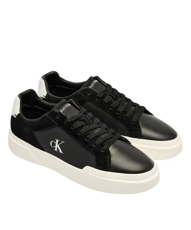 Calvin Klein - Ανδρικά Δερμάτινα Sneakers Chunky YM0YM01348-0GM Μαύρο - 44 2