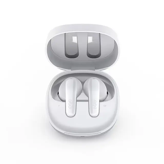 QCY T13X TWS WHITE – 30 HOUR BATTERY – TRUE WIRELESS IN-EAR EARBUDS – QUICK CHARGE 380MAH 2