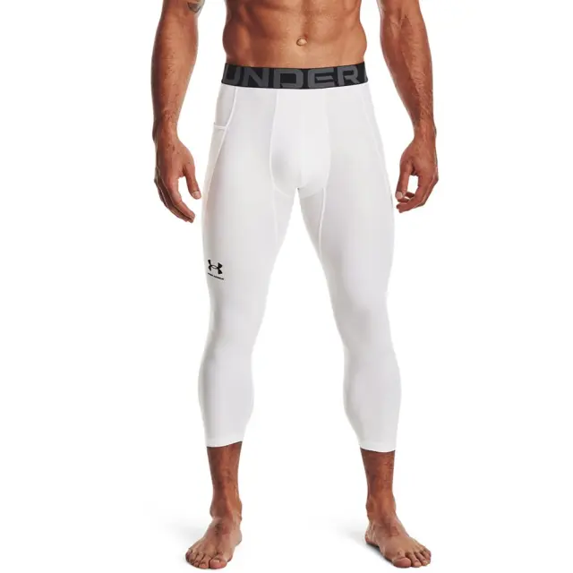 Under Armour Men's HeatGear Armour 3/4 Legging Άσπρο 1361588-100 (Under Armour) - Large