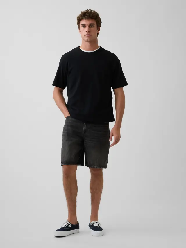 Ανδρική Τζιν Βερμούδα Baggy Black wash - 31