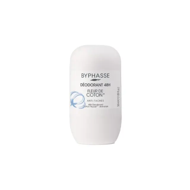 BYPHASSE 48h Deodorant Cotton Flower (Roll-On) 50ml