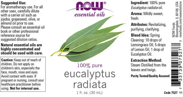 Now Foods Eucalyptus Radiata Oil 2