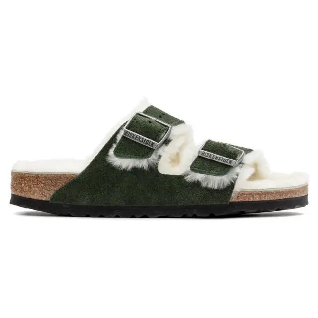 Birkenstock Πέδιλα Γυναικείο δέρμα suede Πράσινο BIR/ARIZONA SHEEP 1021585 GREEN - 37