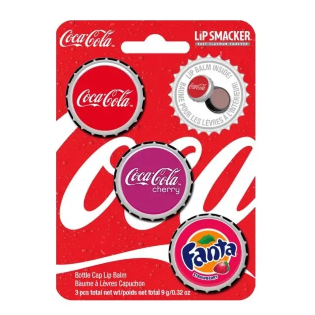 Lip Smacker Coca Cola Bottle Cap Βάλσαμο Χειλιών Trio
