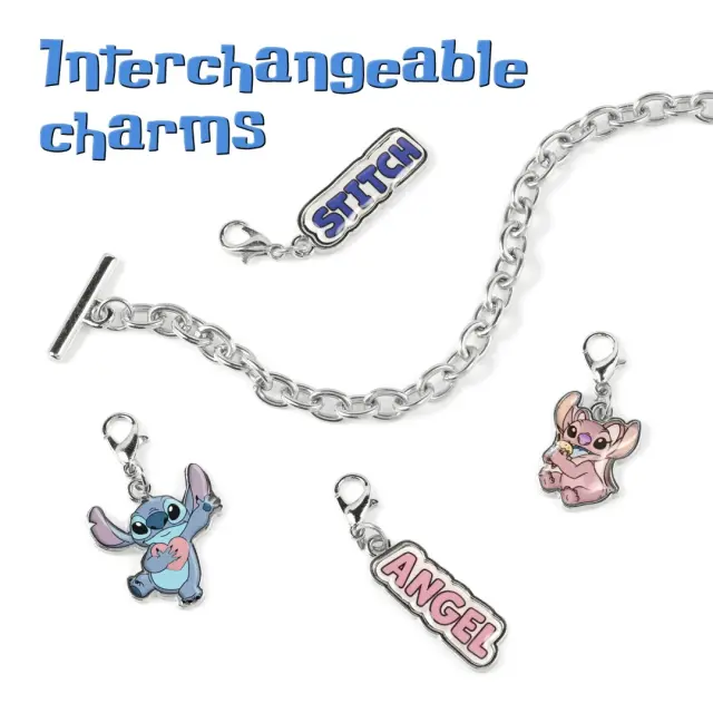 Peershardy Lilo + Stitch Bracelet Set with Charms + Hair Accessories 3
