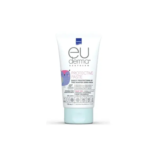 Intermed Euderma Babyderm Protective Paste Προστατευτική Πάστα για την Περιοχή του Δέρματος Γύρω από την Πάνα, 150ml