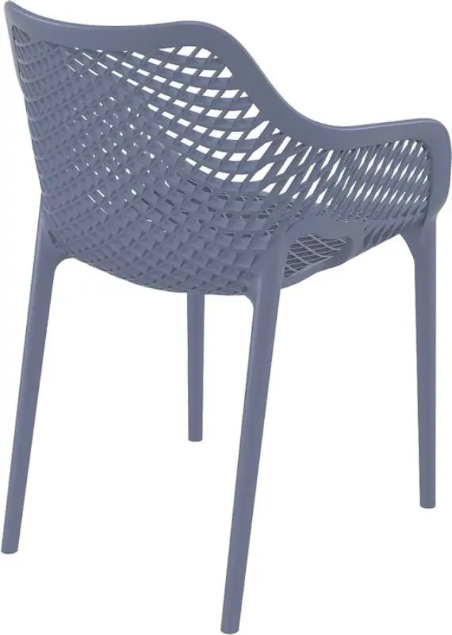 Πολυθρόνα Στοιβαζόμενη AIR Ανθρακί PP 57x60x81cm 2