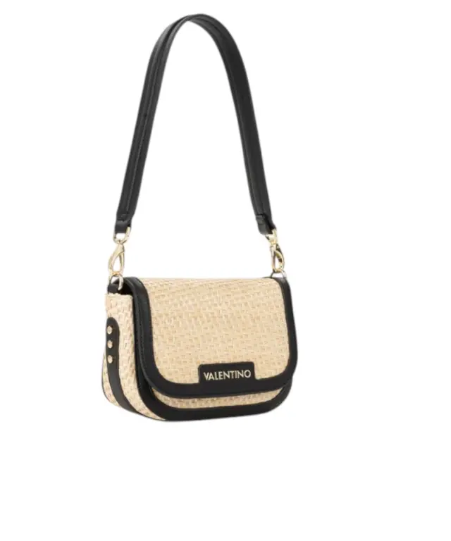 Valentino Bags - Γυναικεία Τσάντα Ώμου Demetra VBS9R909-G41 Μπεζ/Μαύρο 2