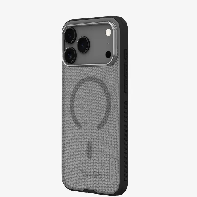 Nillkin Super Frosted PRO Magnetic Back Cover for Apple iPhone 18 Pro Max/17 Pro Max Transparent Black 2