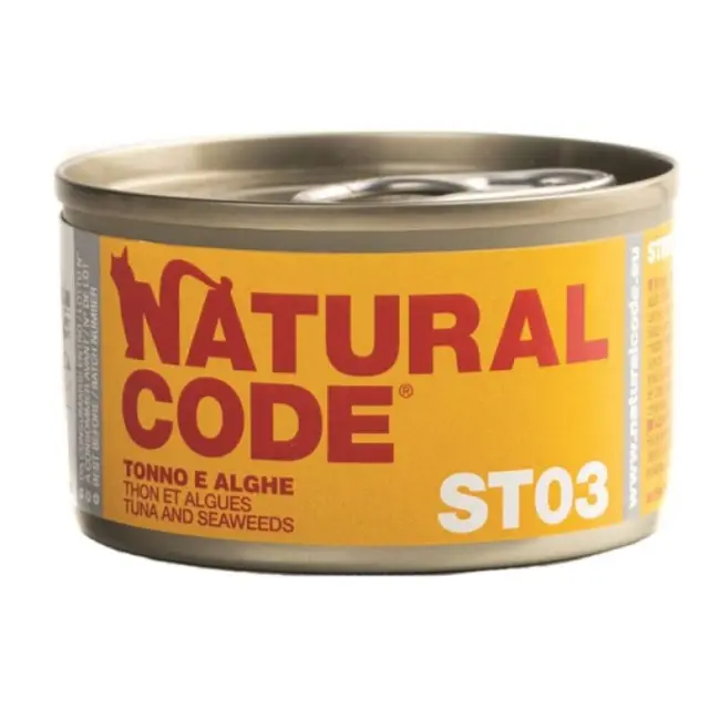 Natural Code Steril 03 Υγρή Τροφή Κονσέρβα Στειρωμένης Γάτας με Τόνο και Αμάραντο 85gr