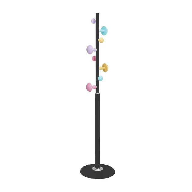 Καλόγερος LINE Μαύρο Μέταλλο Φ37x170cm