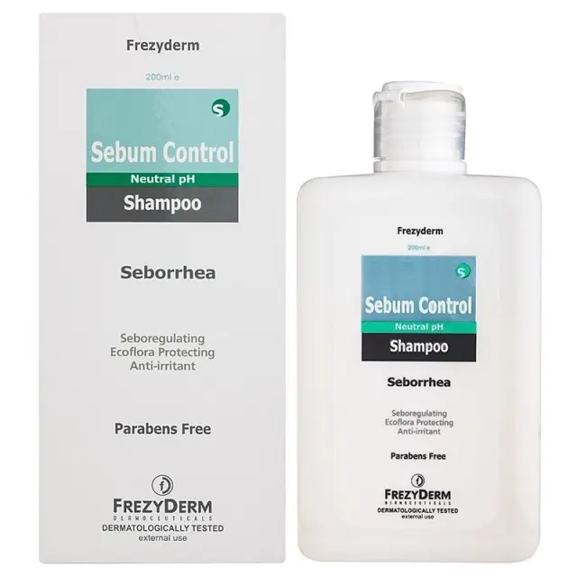 Frezyderm Sebum Control Shampoo Σαμπουάν κατά της Σμηγματορροϊκή Δερματίτιδα + της Λιπαρότητας, 200ml