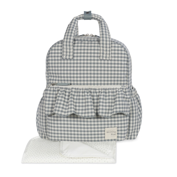 Walking Mum: Τσάντα Αλλαξιέρα Backpack Praline Vichy Matcha