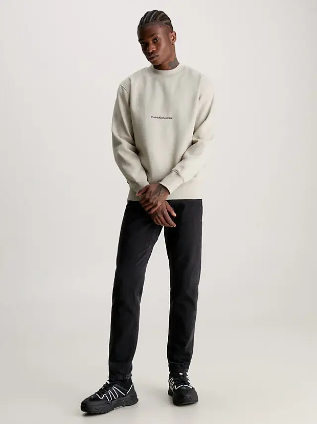 Calvin Klein - Ανδρικό Φούτερ J30J324116-PED Μπεζ - 2XL 2
