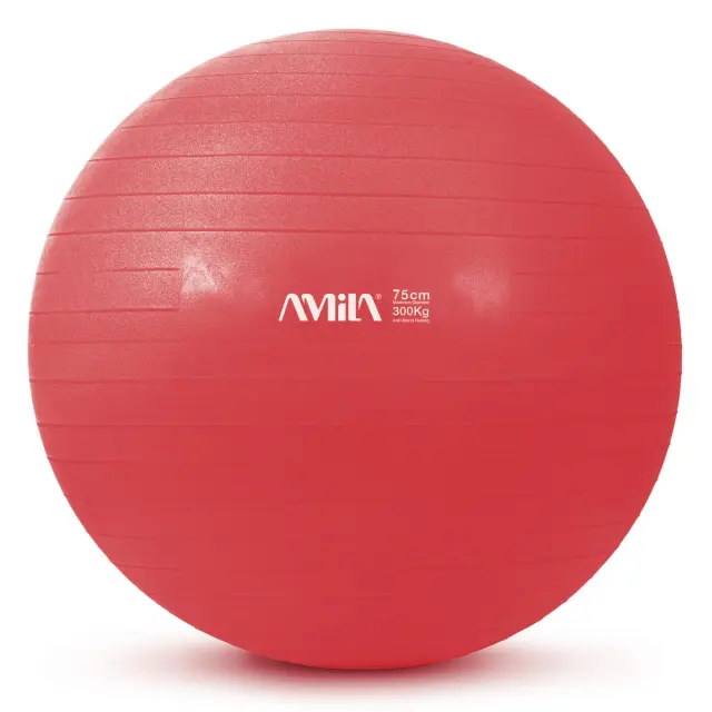 Μπάλα γυμναστικής AMILA GYMBALL 75cm Κόκκινη (95866)