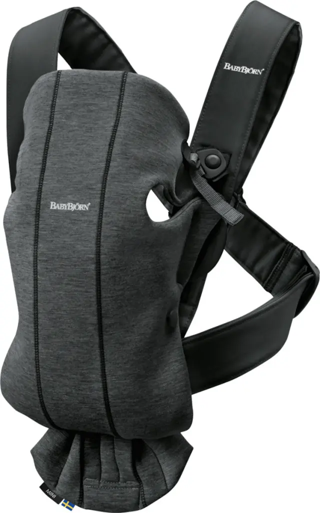 BabyBjörn Μάρσιπος Mini 3D Jersey, Charcoal Grey - 1408-021076E1