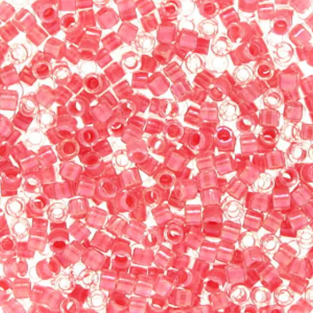 Χάντρα Miyuki Delica 10/0 - DBM0070 - Inside Color Lined Crystal/Rose Pink ~7gr