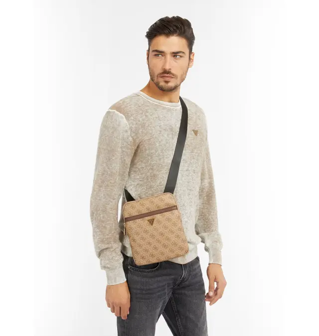 Τσάντα GUESS Vezzola HMEVZLP2223 Μπεζ 2