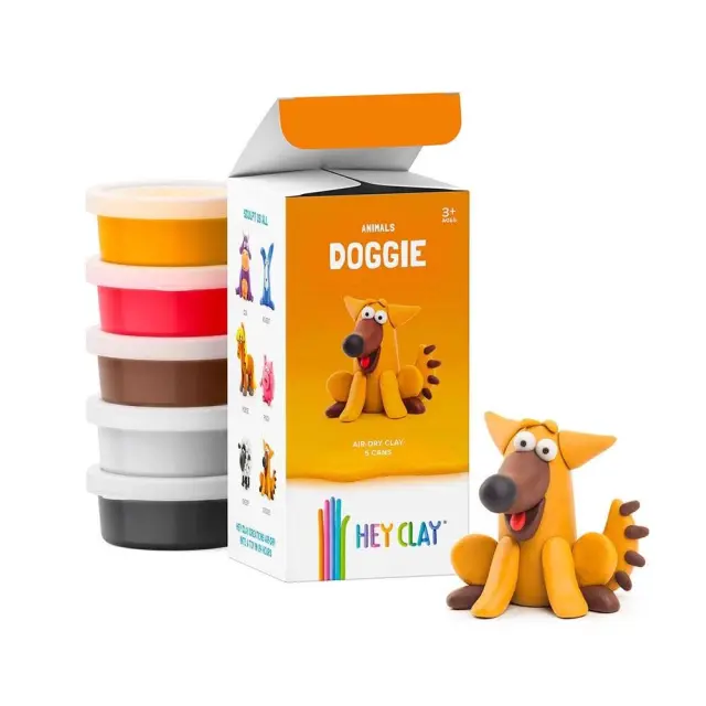 Hey Clay Κατασκευές από Πολύχρωμο Πηλό Animals Doggie (3+ ετών) 50114