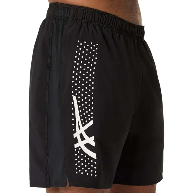 Asics Men's Icon 7inch Running Shorts Μαύρο 2011D455-001 (Asics) - XXLarge 3