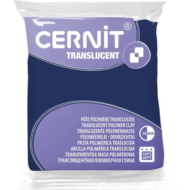 Πολυμερικός Πηλός Cernit Translucent No249 - Blueberry - 56gr