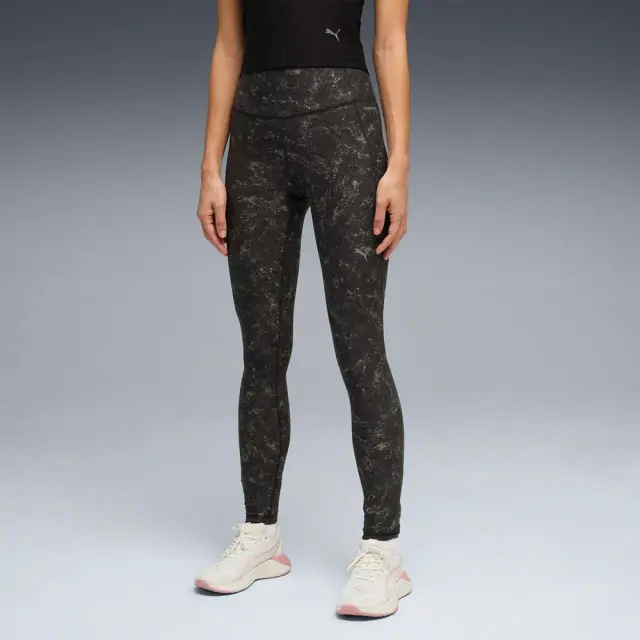 Puma Women's Cloudspun High-Waist Allover Print Tight Μαύρο 528464-01 (Puma)