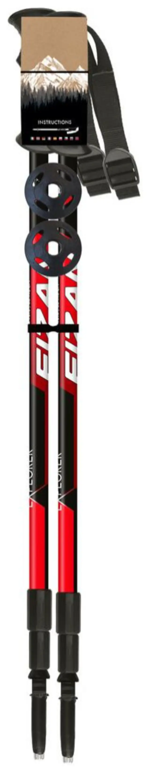 F56 Explorer Red Ζεύγος Μπατόν Πεζοπορίας Fizan - S20 7520