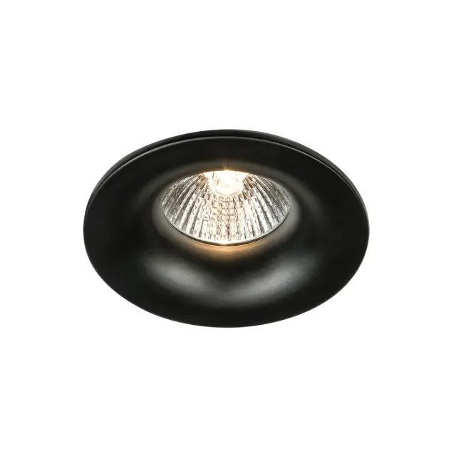 Olpo 03196/B Σποτ στρογγυλό σταθερό IP65 ø8.5x3.5cm μαύρο