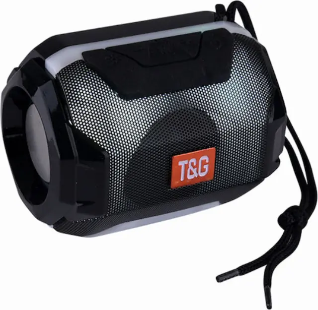 T&G TG-162 Ηχείο Bluetooth 5W με Ραδιόφωνο και Διάρκεια Μπαταρίας έως 3 ώρες Μαύρο