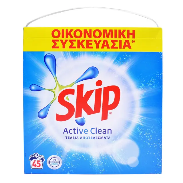 SKIP Σκόνη Πλυντηρίου 50Μεζ 3250kg Active Clean