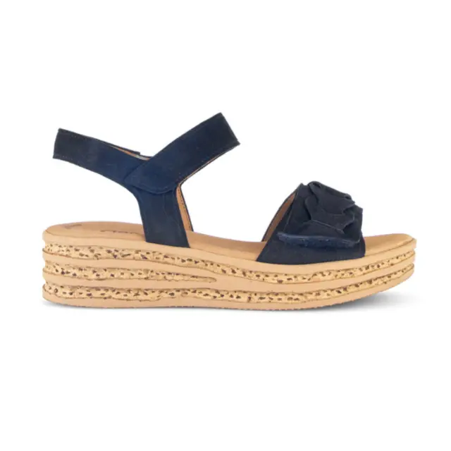 Gabor Πέδιλα Γυναικείο δέρμα Nubuck Μπλέ GAB/44553 16-ATLANTIK