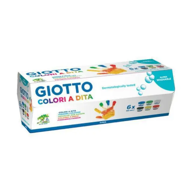 Giotto Δακτυλομπογιές Finger Paint 6x100ml (534100)