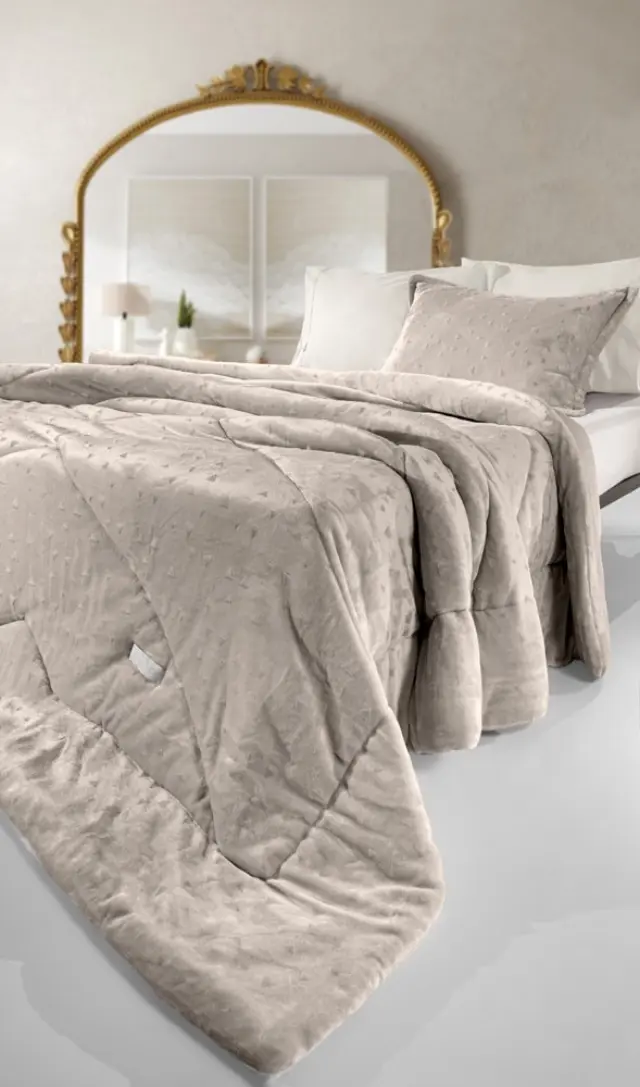 ΚΟΥΒΕΡΤΟΠΑΠΛΩΜΑ ΜΟΝΟ(160x220) BOLERO NATURAL GUY LAROCHE