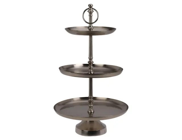 Εταζέρα Home & Styling με 3 επίπεδα και διαστάσεις 30x30x50cm - Silver A67101540 2