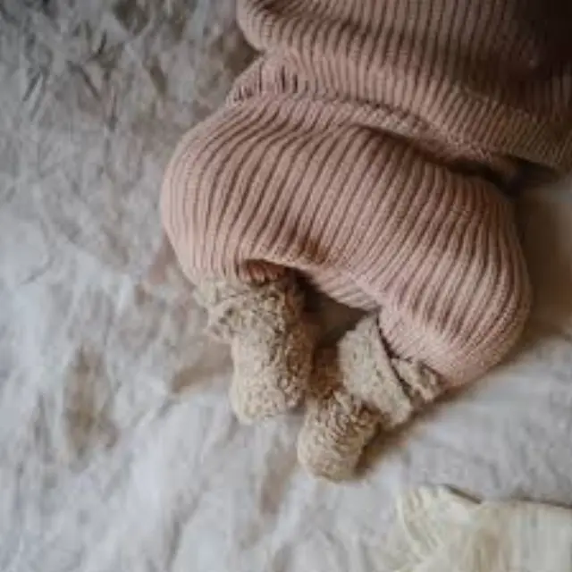 Mushie Cozy Baby Booties Παπουτσάκια Αγκαλιάς - Oatmeal - age 6-9 Months - 6 - 9 μηνών 3