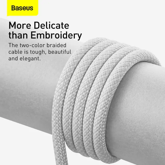 Baseus Dynamic Series Fast Charging Data Cable USB-A - Lightning 2.4A 1m White 3