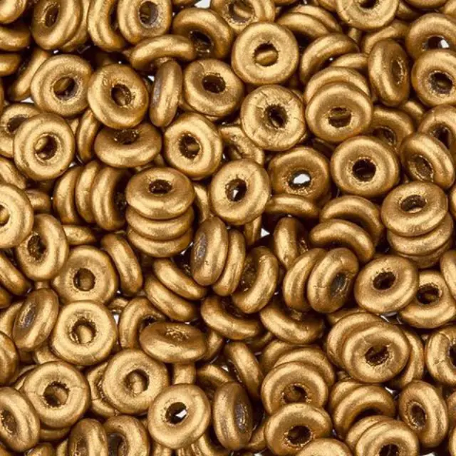 Χάντρα O Beads 3.8mm - Brass Gold ~7gr