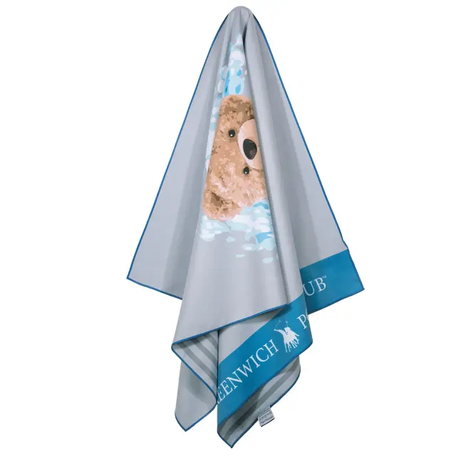 Πετσέτα Θαλάσσης 70x140 280gsm Greenwich Polo Club Junior Micro 4179 Grey-Blue 100% Microfiber 2