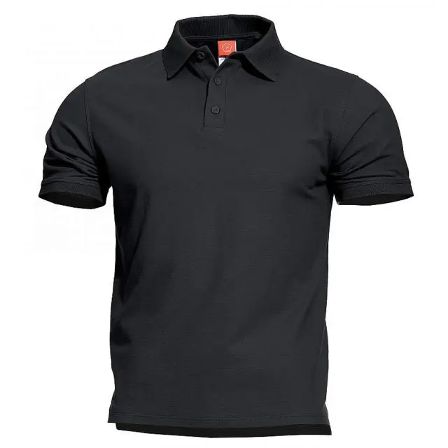 Pentagon Aniketos Short Polo Shirt-Μπλουζάκι Κοντομάνικο Polo για Τακτική- Καθημερινή Χρήση    - 01-Black-Μαύρο