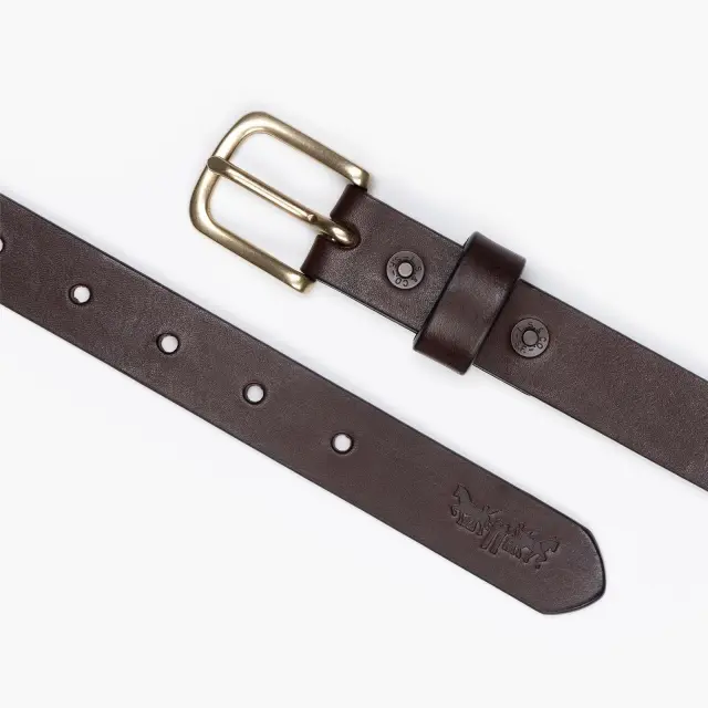 MEN'S NEW NARROW belt Brown 2