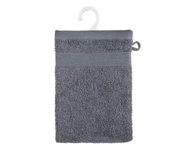 Σετ Γάντια μπάνιου Praia Atmosphera από Βαμβάκι 450gsm, με διαστάσεις 15x21cm - 2 τεμάχια - Dark Grey 125865L 3